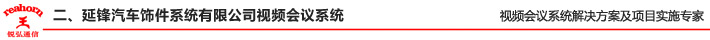 二、延鋒汽車飾件系統有限公司視頻會議系統